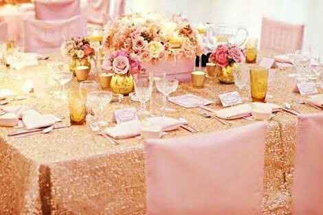 Combinación de colores "rosa y dorado" - 42