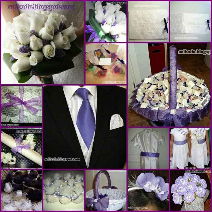 Combinación de colores...morado y plata - 16