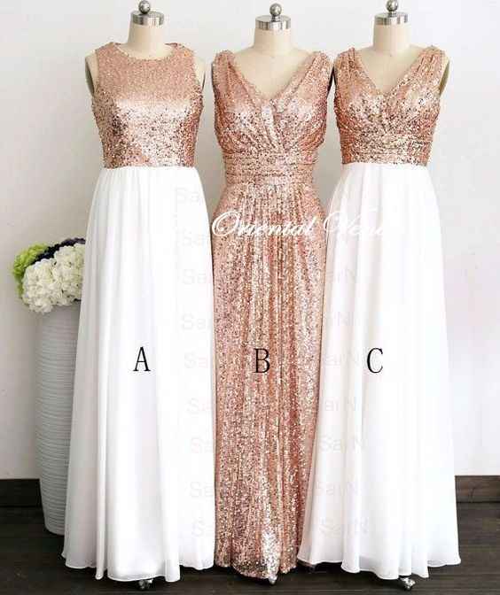 Combinación oro y rosa oro