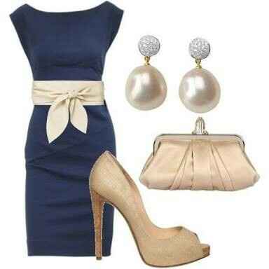 Combinaciones de colores en azul navy y nude - 29