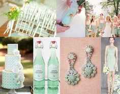 Blanco y menta