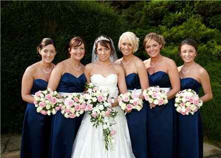 Combinaciones de colores en rosa palo y azul - 53