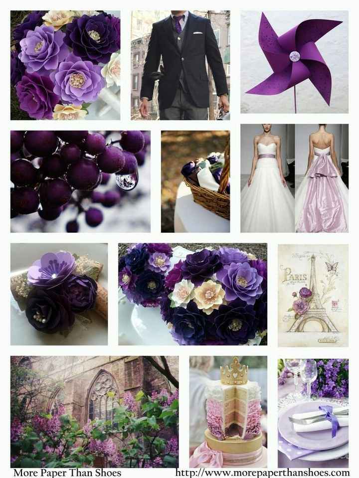 Combinación de colores en lila y blanco. - 14