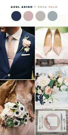 Combinación de colores rosa pastel y azul - 27