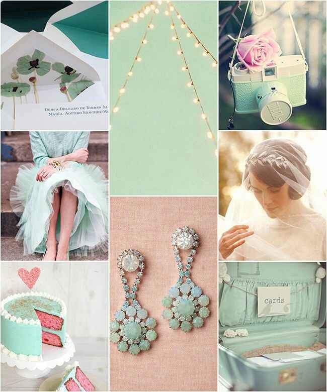 Combinación de colores en menta y palo de rosa - 45