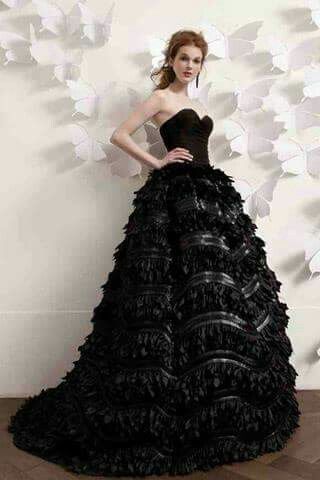 Vestidos de novia negros - 7
