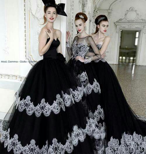Vestidos de novia negros - 8