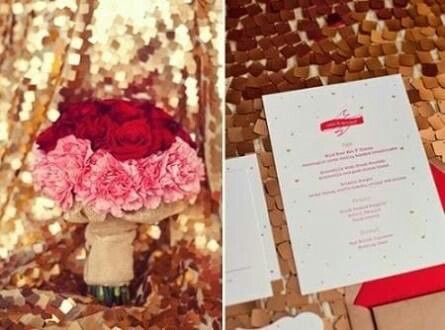 Combinaciones de colores en rojo y dorado - 12