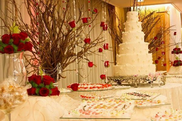 Combinaciones de colores en rojo y dorado - 17