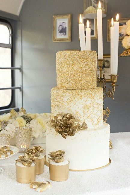 Combinaciones de colores en blanco y dorado - 35