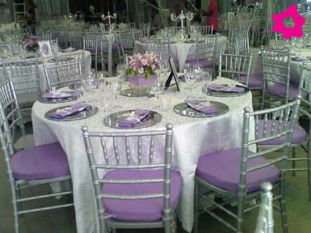 Combinación de colores...morado y plata - 1