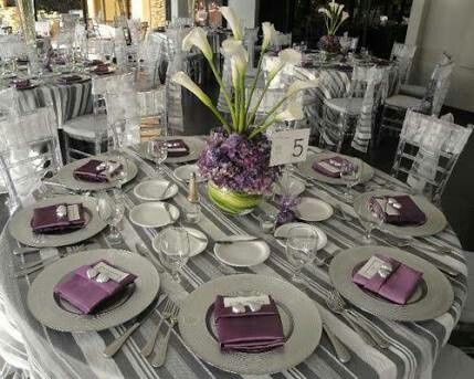 Combinación de colores...morado y plata - 9