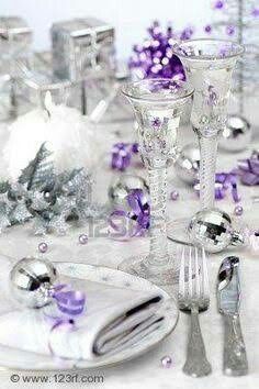 Combinación de colores...morado y plata - 21