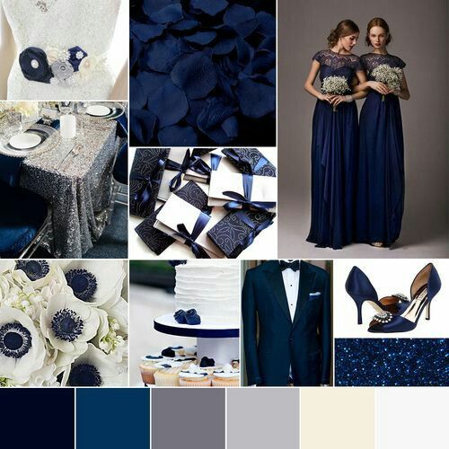 Combinaciones de colores en azul navy y nude - 21