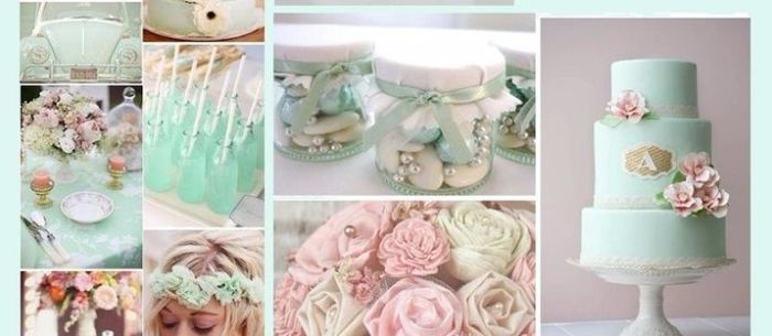 Blanco y menta