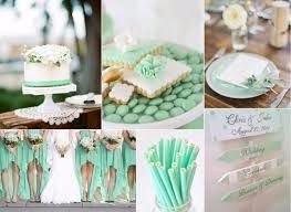 Blanco y menta