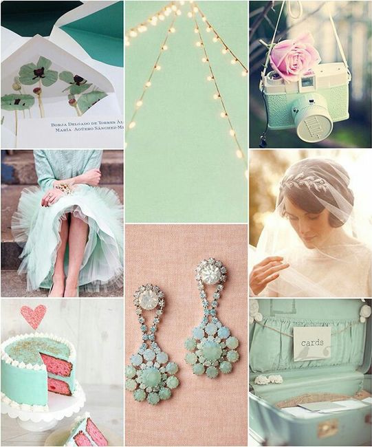 Combinación de colores en menta y palo de rosa - 45