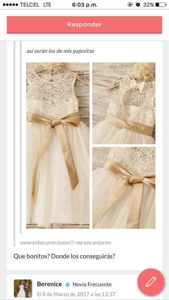 Proveedores  vestidos pajes - 1