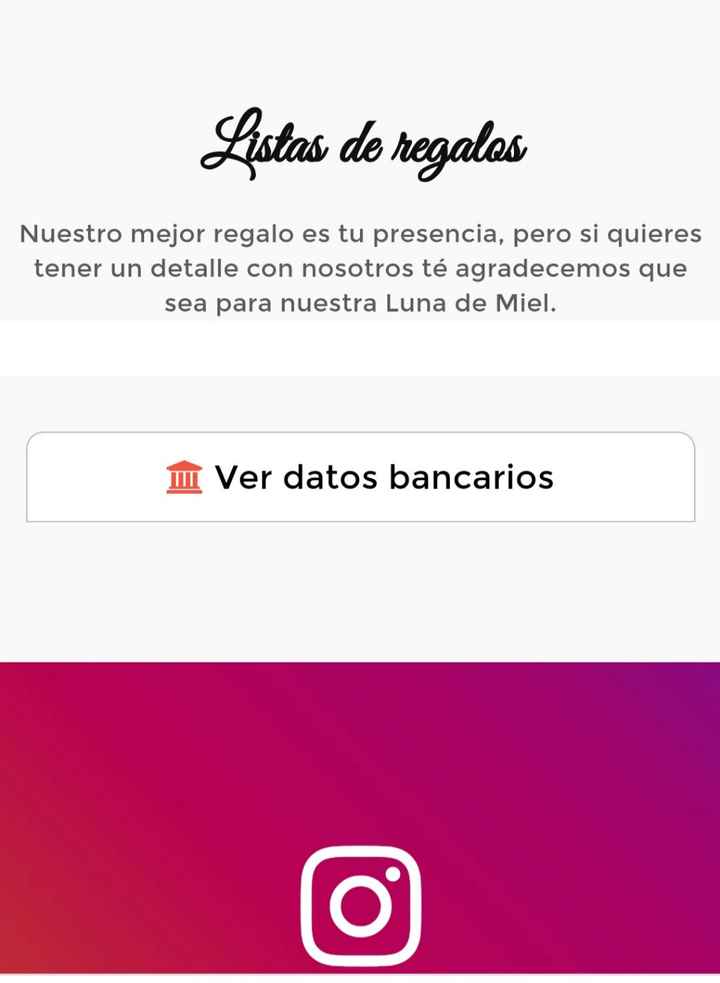 Mesa de viaje en lugar de mesa de regalos - 1