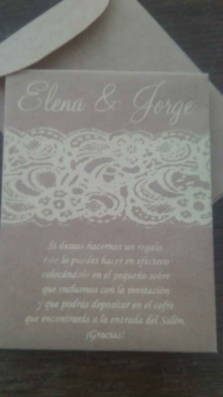 Mesa de regalo o efectivo? - 1