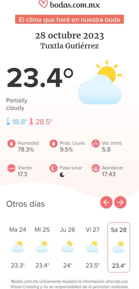 ¿Quieres descubrir qué clima hará en tu boda? ¡Usa nuestra nueva herramienta! 😁 - 1