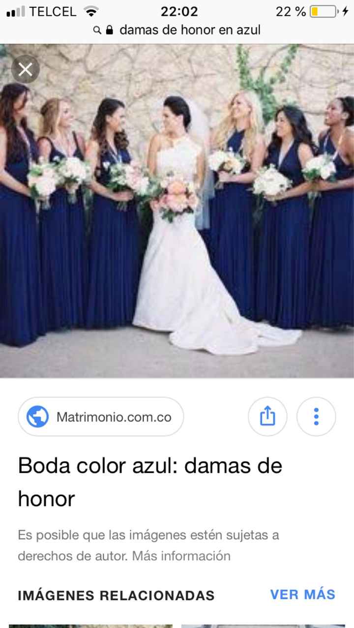 Vestido para damas de honor - 2