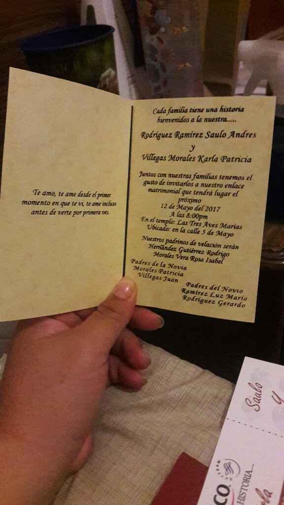 Llegaron las invitación - 2