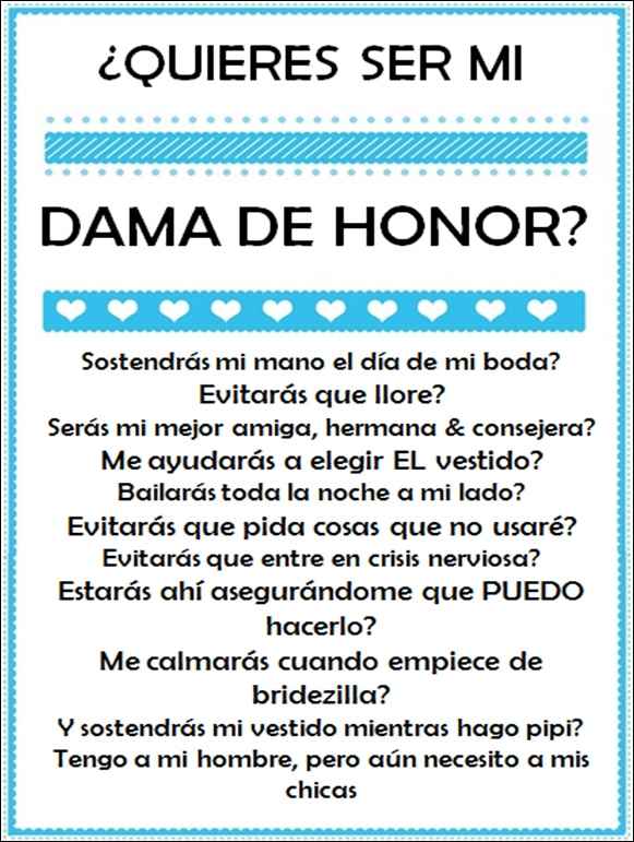 Invitación para mi dama de honor!! - 1