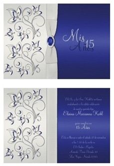 invitaciones en azul