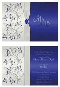 invitaciones en azul