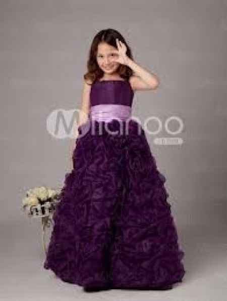 vestido de niña color morado