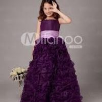vestido de niña color morado