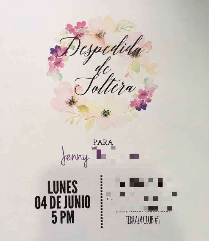 Invitación de la despedida 💕💕💕 avances !!! - 1