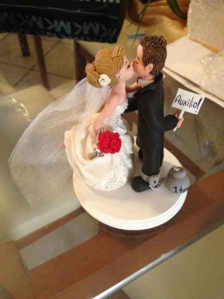 Llaveros de recuerdo y novios para el pastel - 1