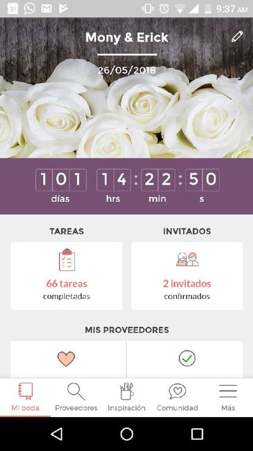 ¡Escribe los días que faltan para tu boda! 5