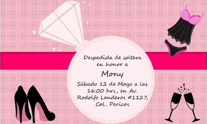 Invitaciones despedida de soltera y boda - 1