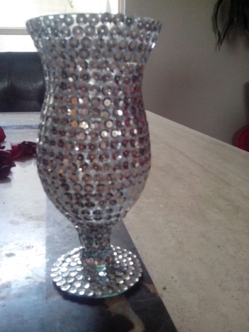 Mis centros de mesa y copas para los invitados diy - 2