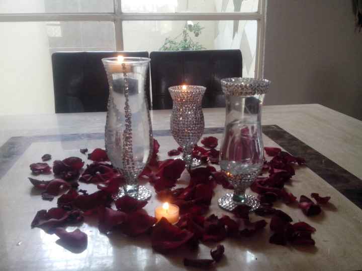 Centros de mesa  =$   - 1