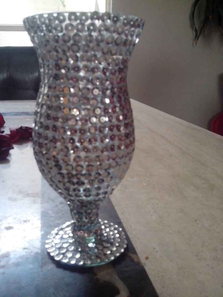 Mis centros de mesa y copas para los invitados diy - 2