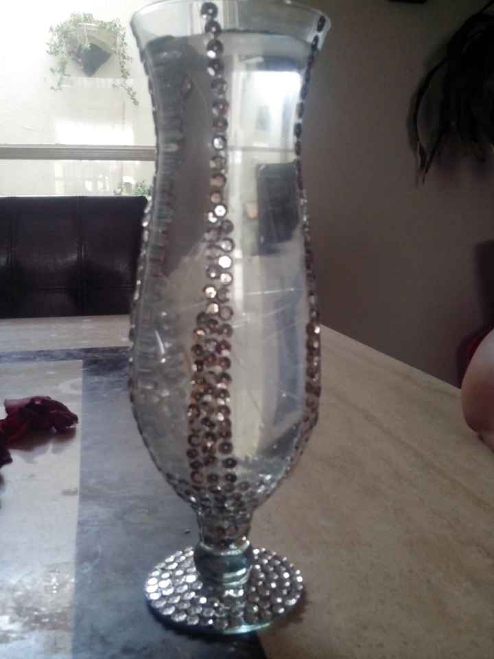 Mis centros de mesa y copas para los invitados diy - 3