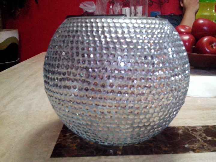 Mis centros de mesa y copas para los invitados diy - 6