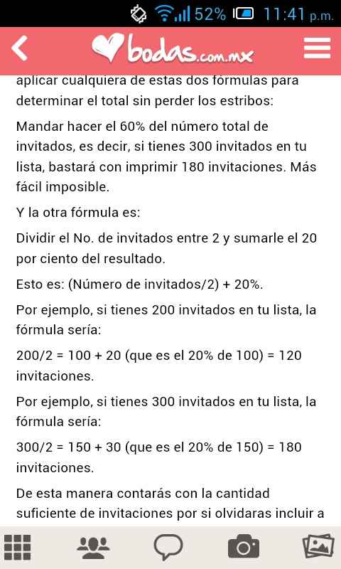 Cuántas invitaciones recomiendan hacer? - 1