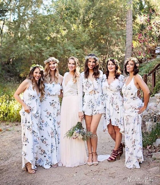 Damas de honor diferentes, pero lindas. 😍🙃 3