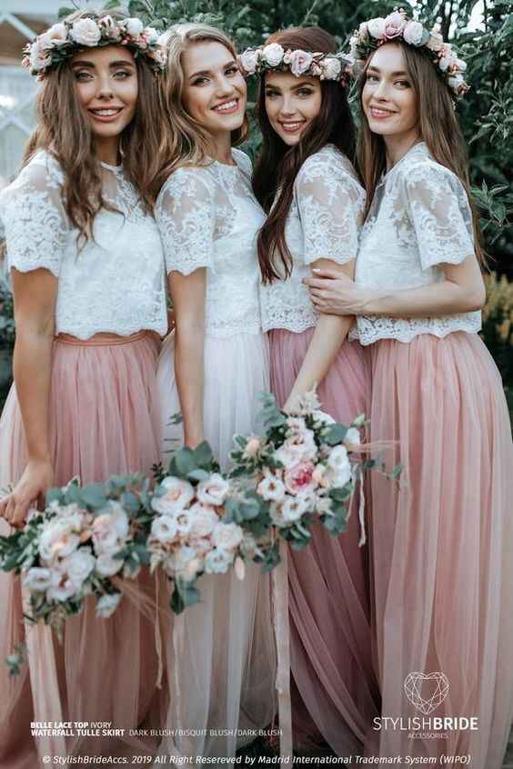 Damas de honor diferentes, pero lindas. 😍🙃 - 5