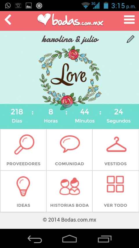 Cuantos dias les falta para su boda :D - 1