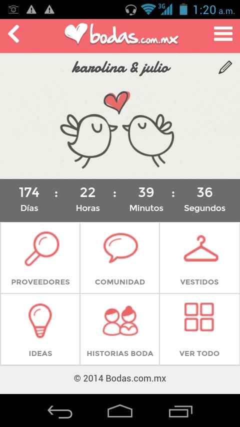 ¡¡¡ App en el cel de bodas.com.mx !!! - 1