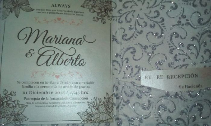 Mandaré hacer mis invitaciones con _____ 1