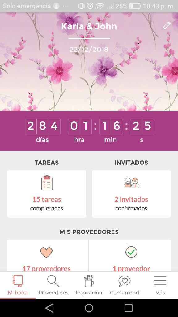 ¿Cuánto falta para que se casen? - 1