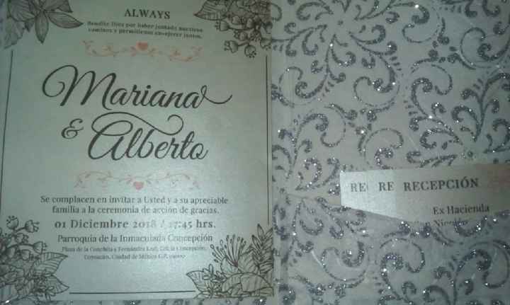 Mandaré hacer mis invitaciones con _____ - 1