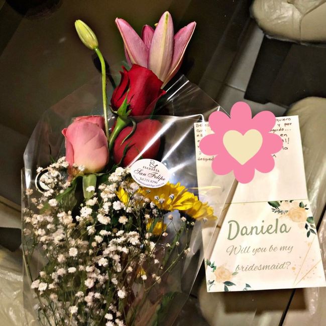 Regalito sencillo y bonito para pedir que sean mis damas - 1